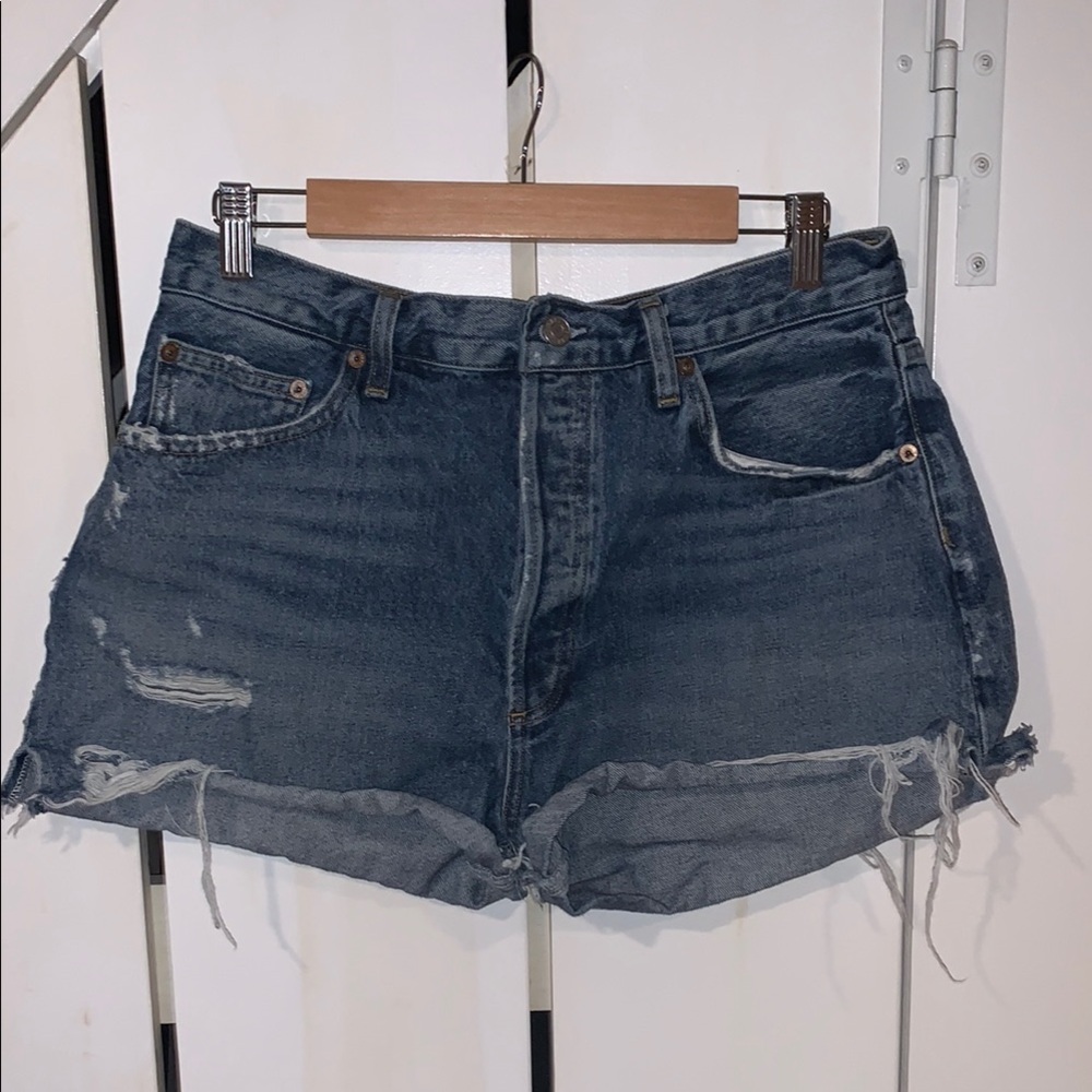 Agolde Dee shorts distressed Denim